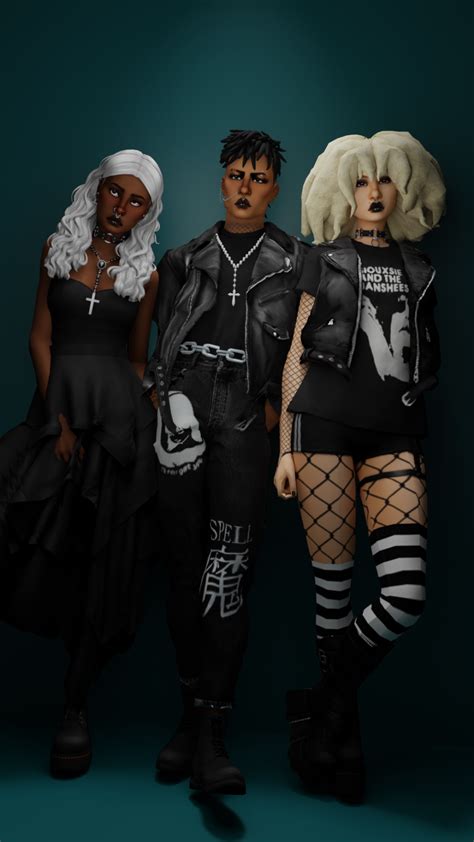 Trad Goth Lookbook Sims Sims 4 Sims 4 Mods Clothes