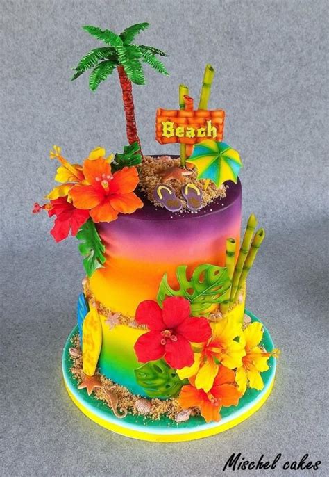 Hawaii Torta Narodeninov Torty Luau Cakes Hawaii Birthday Cake