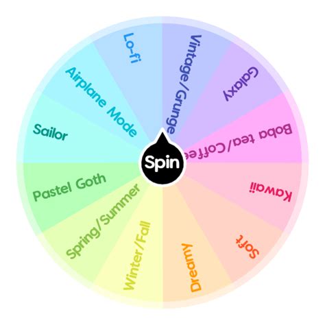 Aesthetics Spin The Wheel Random Picker