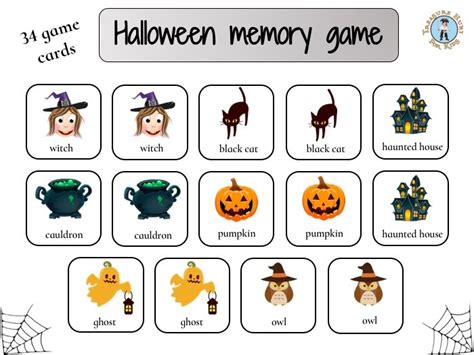 Halloween Memory Game Free Printable By Mystudiobe Co