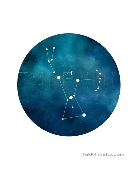 Orion Constellation Sign Orion Wall Art Astronomy Poster Etsy