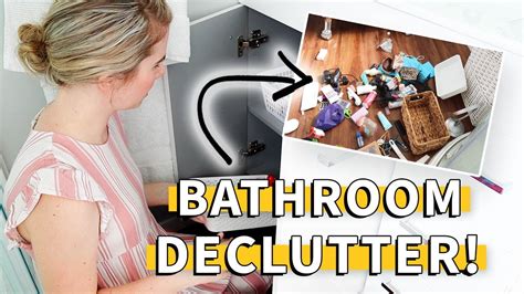 Declutter My Bathroom With Me Bathroom Declutter And Organization