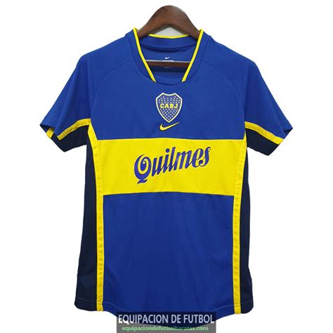 Camiseta Boca Juniors Retro Primera Equipacion 2001 2002 Equipacion De