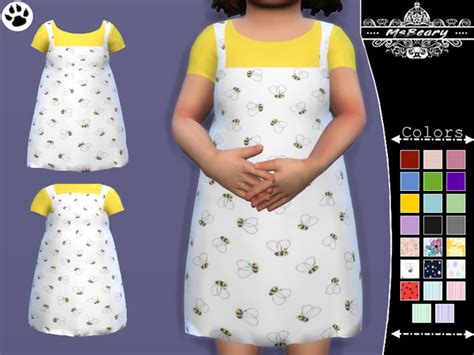 The Sims Resource Toddler Overall Dress