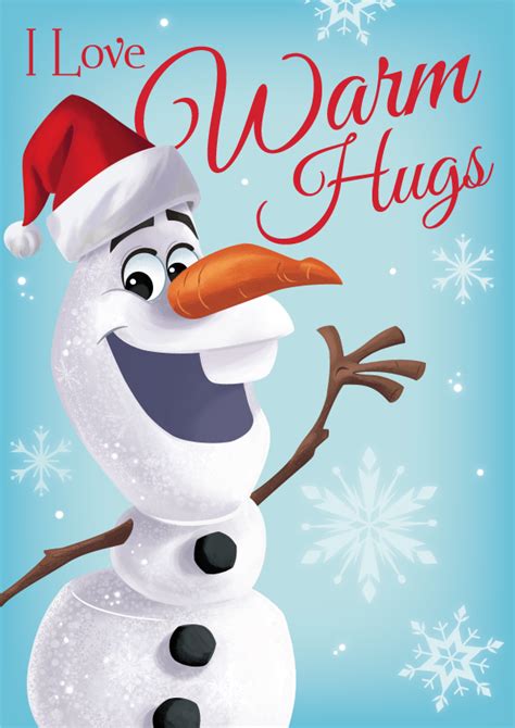 I Love Warm Hugs Olaf Frozen Festive Disney Magic Olaf The