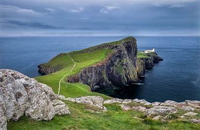 Neist Point Scotland Lighthouse Skye Isle Sunset