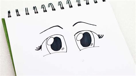 How To Easily Draw A Pair Of Cute Anime Chibi Eyes Diy Crafts