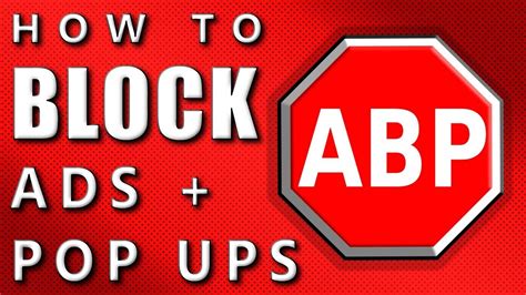how to block pop up ads youtube