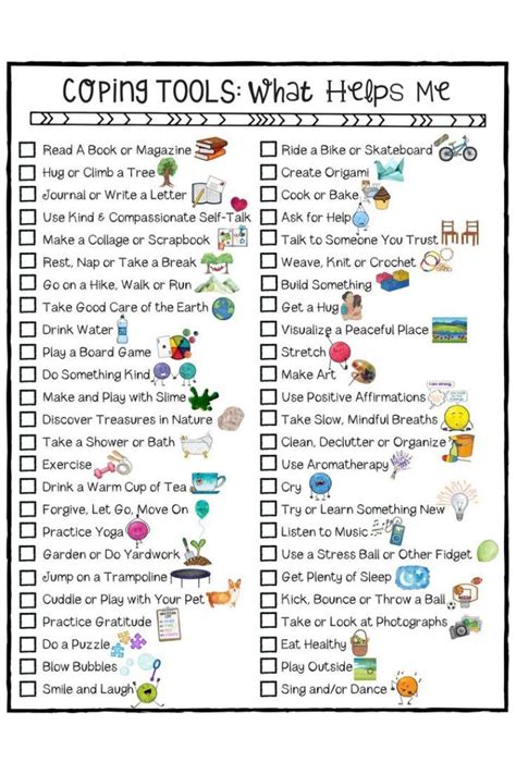 10 Coping Skills Worksheets For Kids