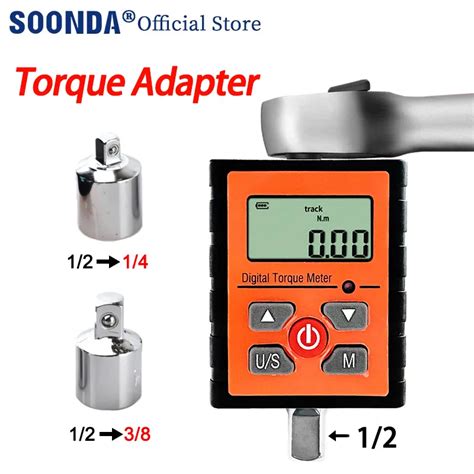 Electronic Digital Torque Wrench Adapter Gauge Nm Adjustable Spanner