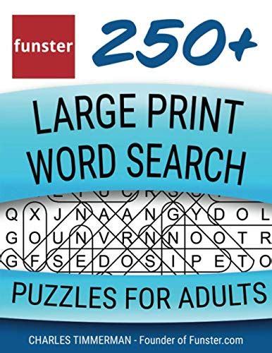 Funster 250 Large Print Word Search Puzzles For Adults