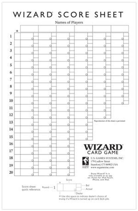 5 out of 5 stars. Wizard® Oversized Scorepads- For FREE printable score ...