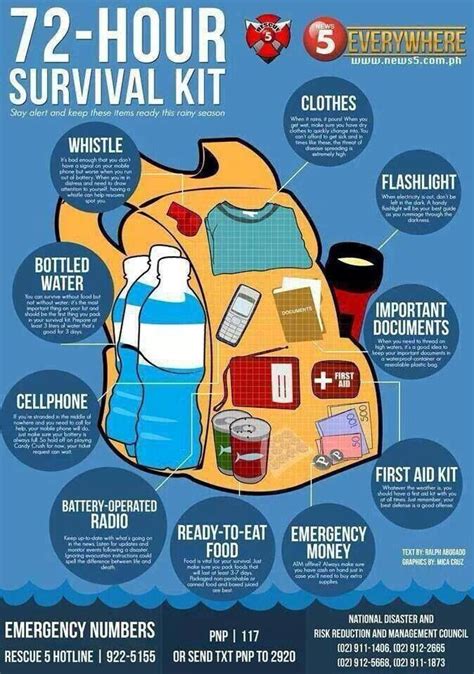 72 Hour Survival Kit Infographic Survival Skills Emergency