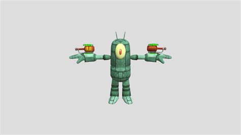 Xbox 360 Hero Pants Plankton Robot 3d Model By Ultraheavyblack