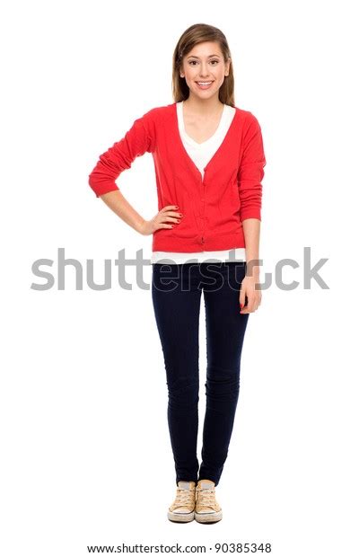 Teenage Girl Standing Stock Photo 90385348 Shutterstock