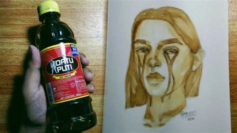 Painting With Soy Sauce Super Hard Art Challenge Youtube