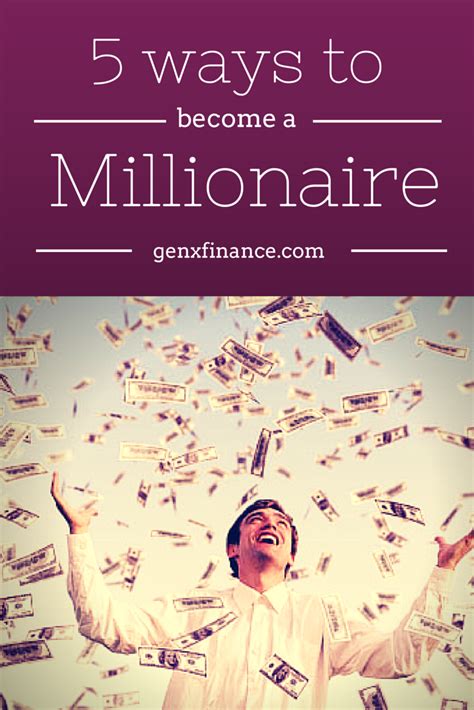 How To Become A Millionaire The Top 5 Tips Gen X Finance