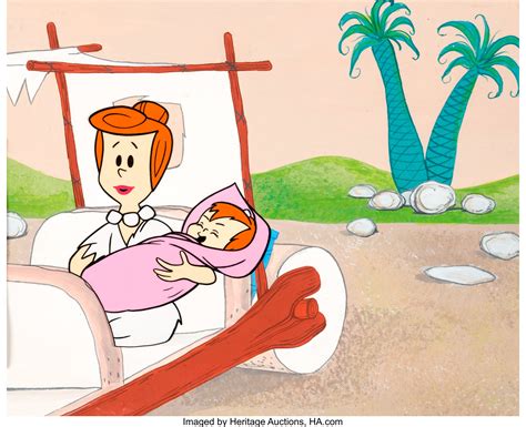 The Flintstones Pebbles Comes Home From The Hospital Production Cel