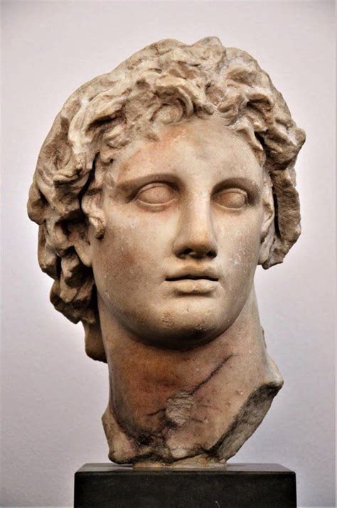 Marble Bust Of Alexander The Great Of The Ancient Greek Kingdom Of