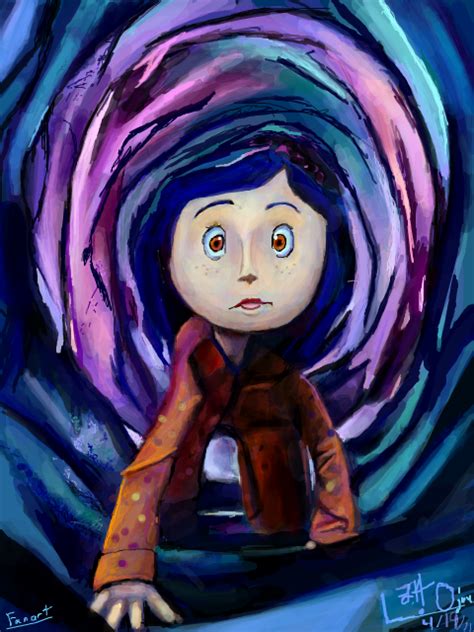 Art And Collectibles Tim Burton Coraline Inspired Acrylic Painting Acrylic Pe