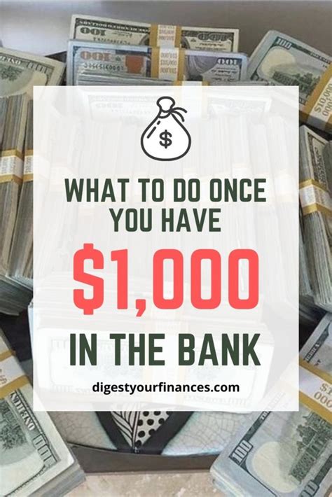 If You Have 1000 Or More In Your Bank Account Do This Asap Digest
