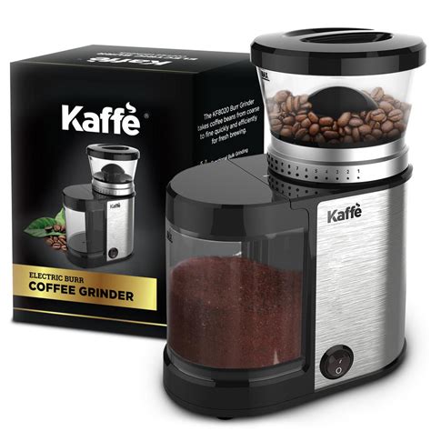 Kaffe 4 Oz Capacity Stainless Steel Electric Burr Coffee Grinder