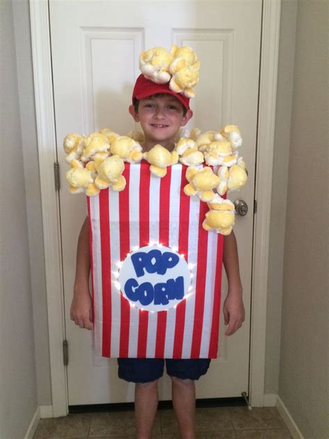 Popcorn Costume Disfraces Manualidades Para Niños Manualidades