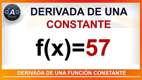 derivada de una constante derivada de una función youtube