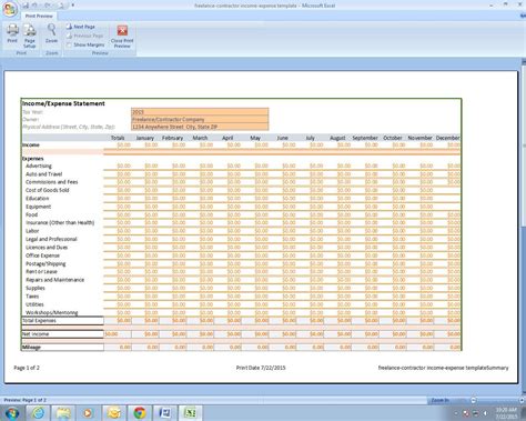 Excel Spreadsheet For Business Expenses And Income Charles Leals