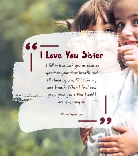 35 Heartfelt I Love You Messages For Sister