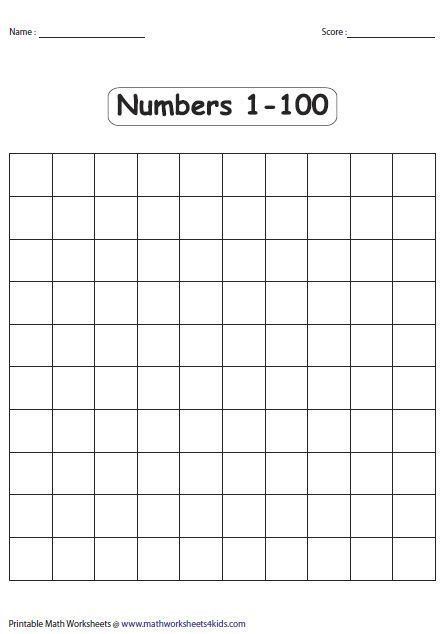 Portions of words or sentences are removed from a text and the learner is asked to replace the missing text. Blank # Charts and other # pages | Number chart, Printable ...