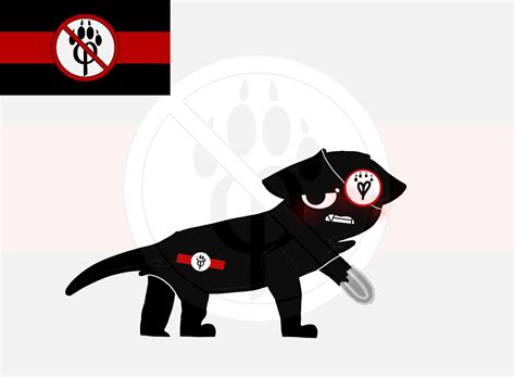 I made a cat out of the ANTI-FURRY flag. Basically I did the (almost