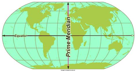 Free Printable World Map With Prime Meridian In Pdf