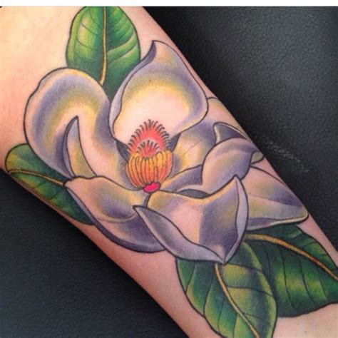 Magnolia Tattoo By Kim Saigh At Memoir Tattoo Magnolia Tattoo Beauty