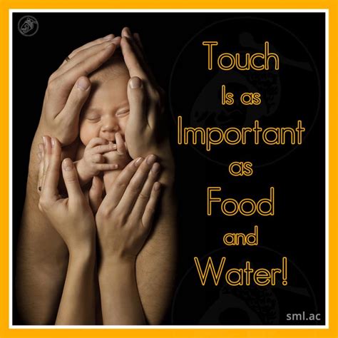Touch Is As Important As Food And Water Small Acorn