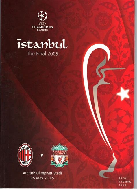 166 results for champions league final 2005. 2005 Champions League Final AC Milan vs Liverpool ...