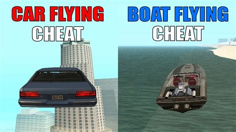 Gta San Andreas Flying Cheats Car Flying And Boat Flying Cheat Code