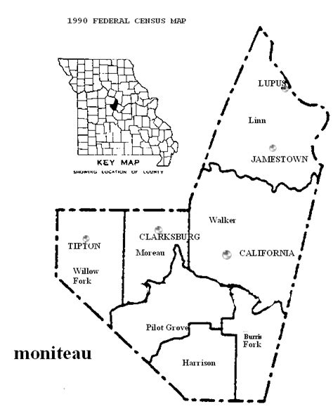 Moniteau County Missouri Maps And Gazetteers