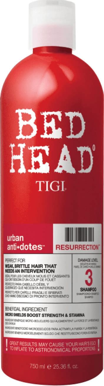 Tigi Bed Head Urban Anti Dotes Resurrection Shampoo Ml Ab
