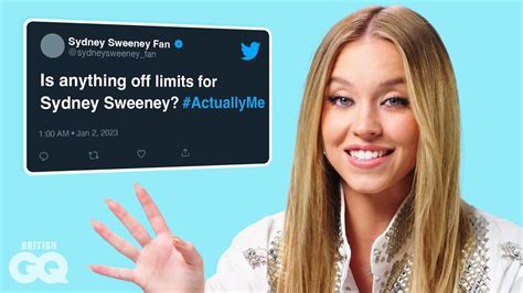 Euphorias Sydney Sweeney Answers Your Questions Actually Me Youtube