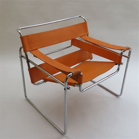 Vintage Orange B Wassily Chair By Marcel Breuer For Gavina Italy S Design Market