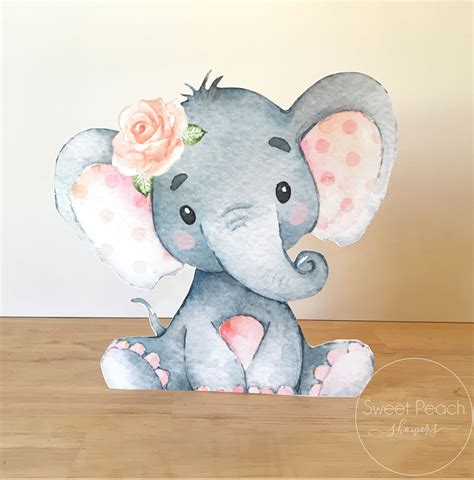 Baby Shower Elephant Theme Girl Centerpieces Best Home Design Ideas