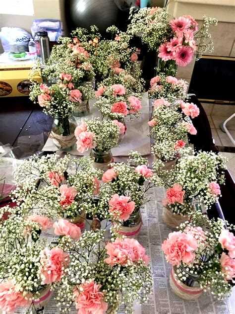 Maybe you would like to learn more about one of these? DIY carnation mason jar flower arrangement centerpieces in ...