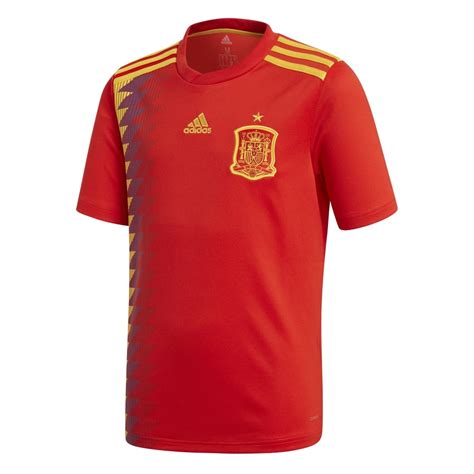 Adidas Spain Junior Home Replica Jersey 2018 In Red Excell Sports Uk