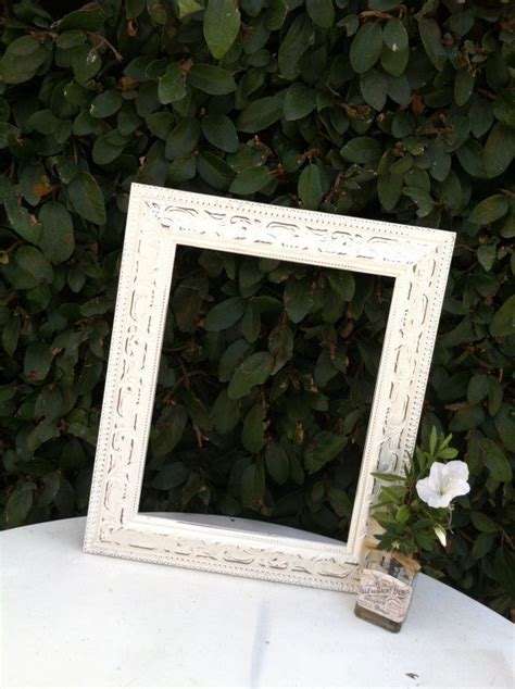 Ornate Picture Frame 11x14 Antique White Shabby By Thepaintedldy