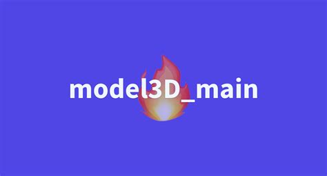Model3dmain A Hugging Face Space By Gradio