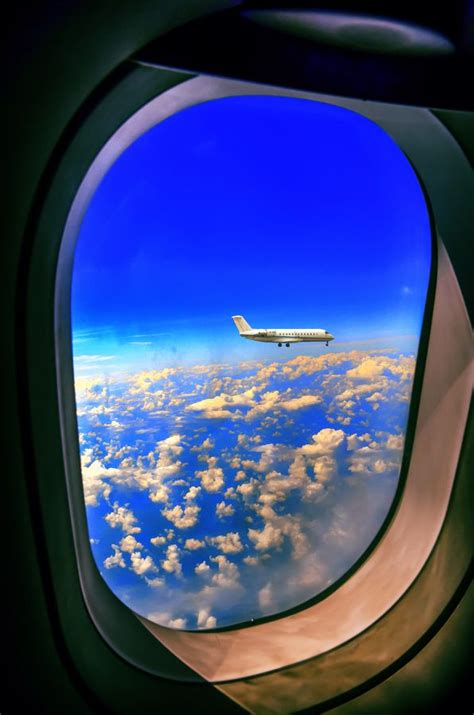 Through The Window Airplane Window View Airplane View Plane