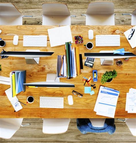 Messy In Office Meeting Table Stock Photo By ©rawpixel 91321794