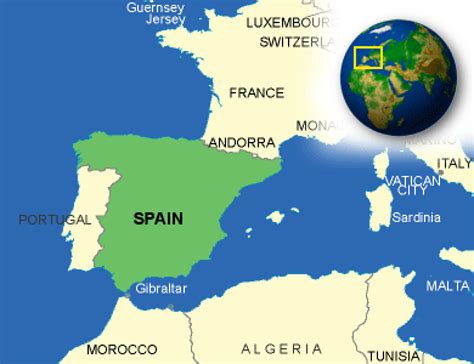 Map Of Spain Countryreports