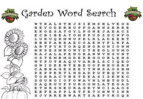 Garden Word Search Heirloom Seed Solutions